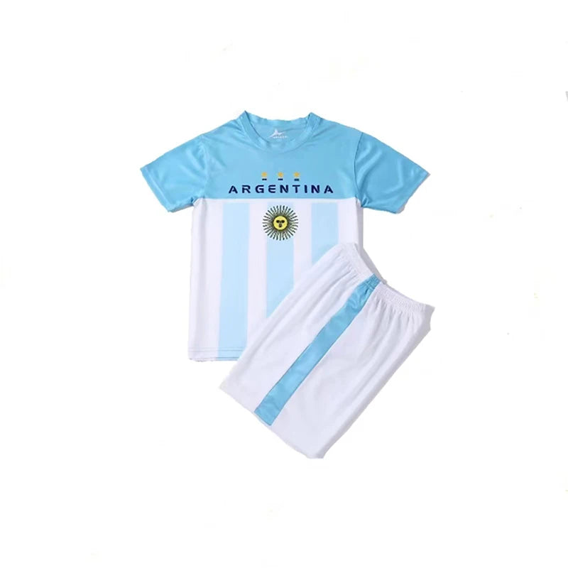 Suruida Kids' Soccer Jerseys Spain Romania Italy Mexico Children Soccer Uniforms Quick Dry Soccer Tracksuit for Boys & Girls