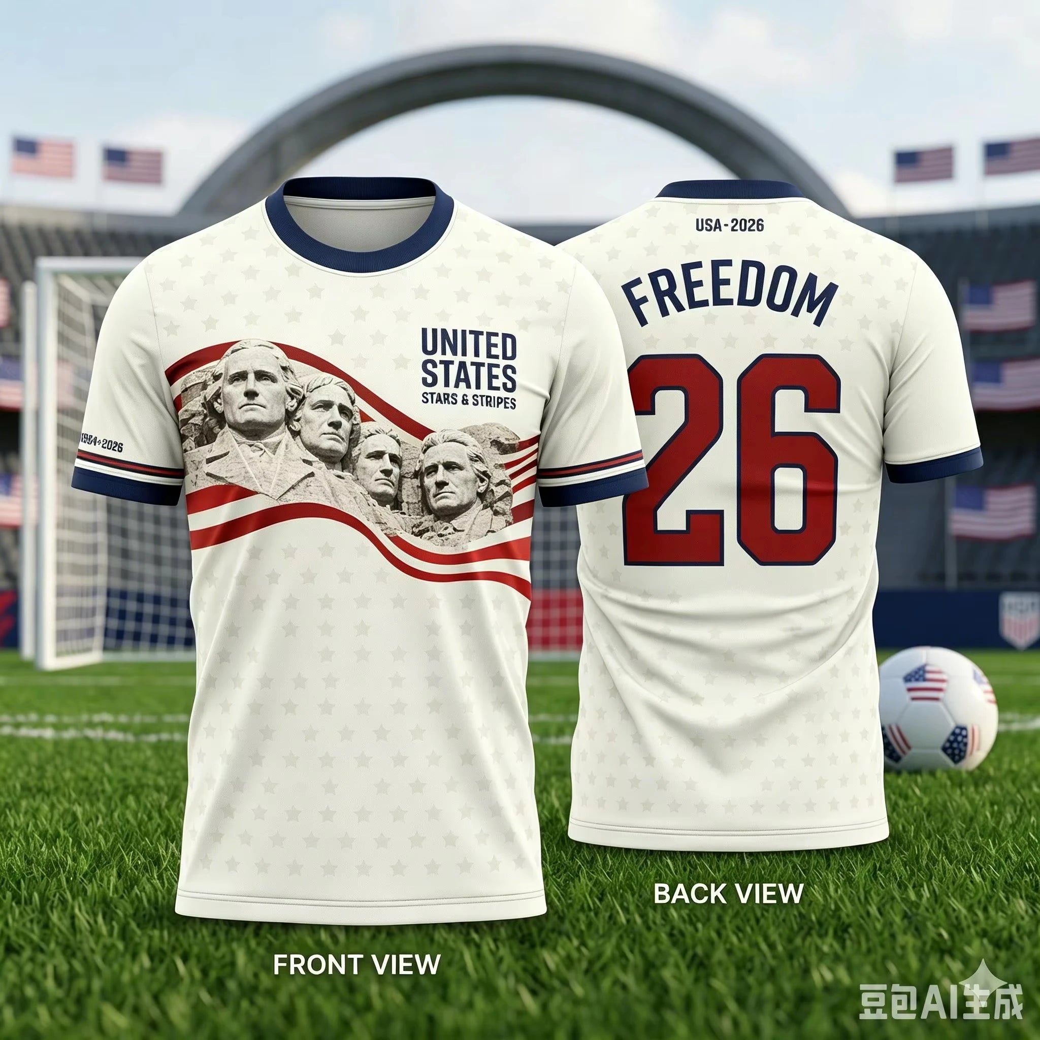USA Freedom Soccer Jersey | Unisex Patriotic Fan Shirt | Adults & Kids