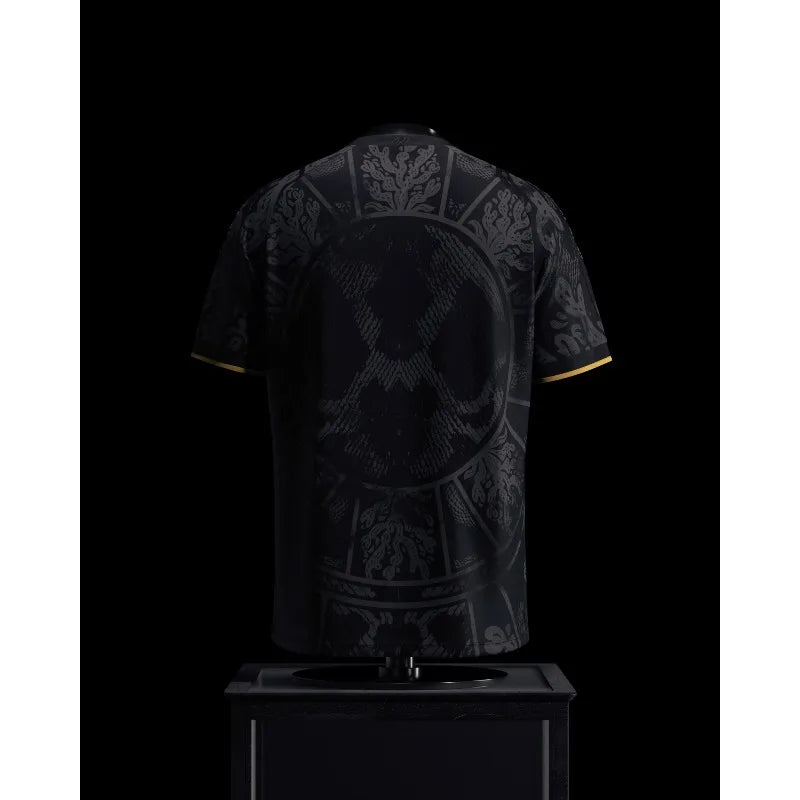 Premium Black Soccer Fan Jersey – Breathable Performance Short Sleeve Shirt