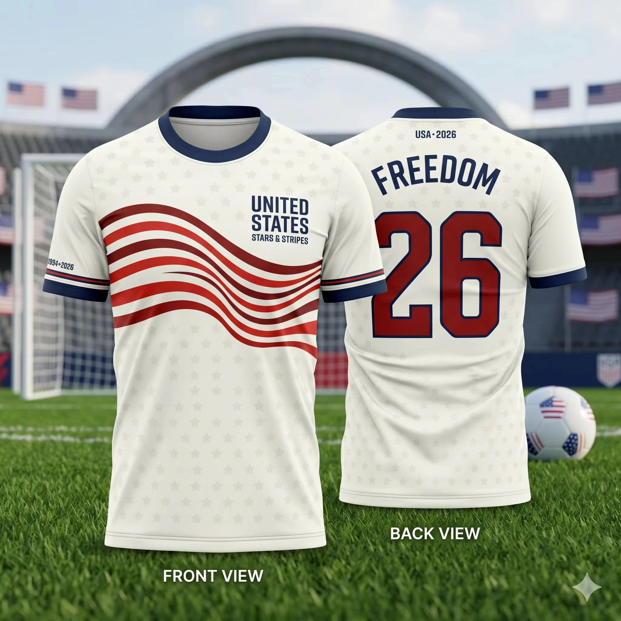 USA Freedom Soccer Jersey | Unisex Patriotic Fan Shirt | Adults & Kids