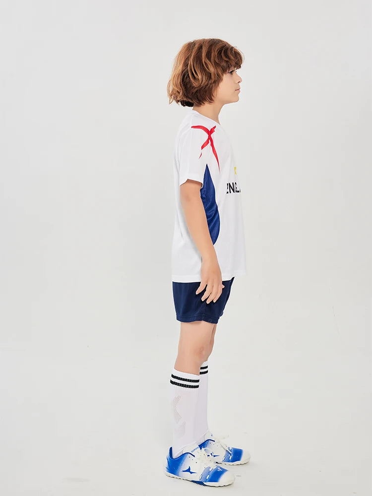 Suruida Kids' Soccer Jerseys Spain Romania Italy Mexico Children Soccer Uniforms Quick Dry Soccer Tracksuit for Boys & Girls