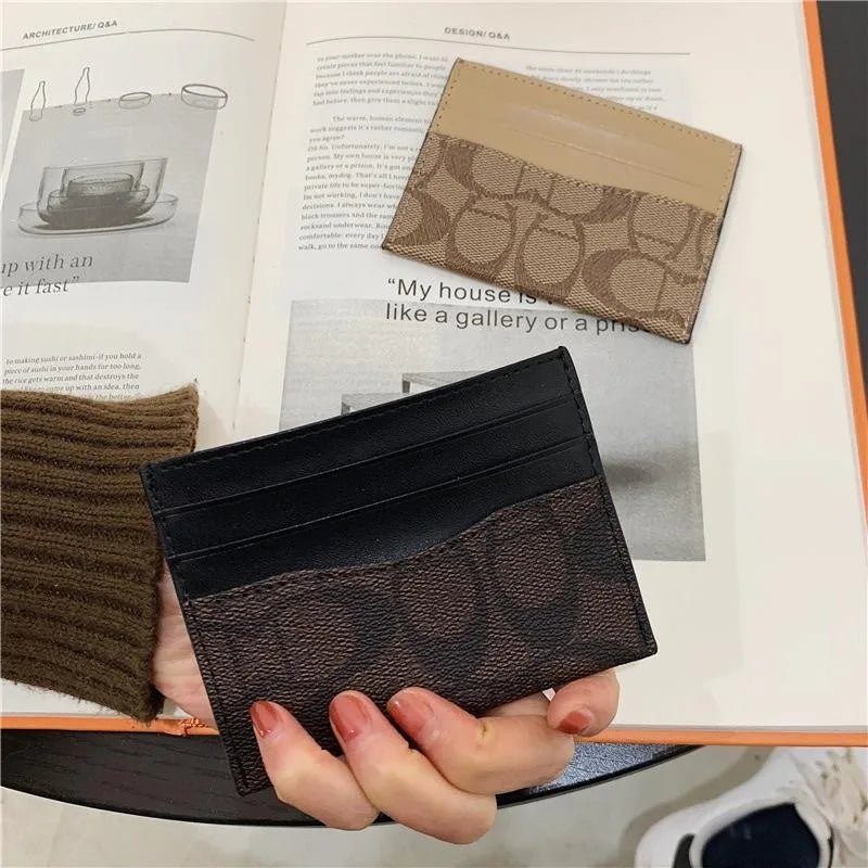 Women's Slim Card Holder Wallet | Compact PU Leather Wallet