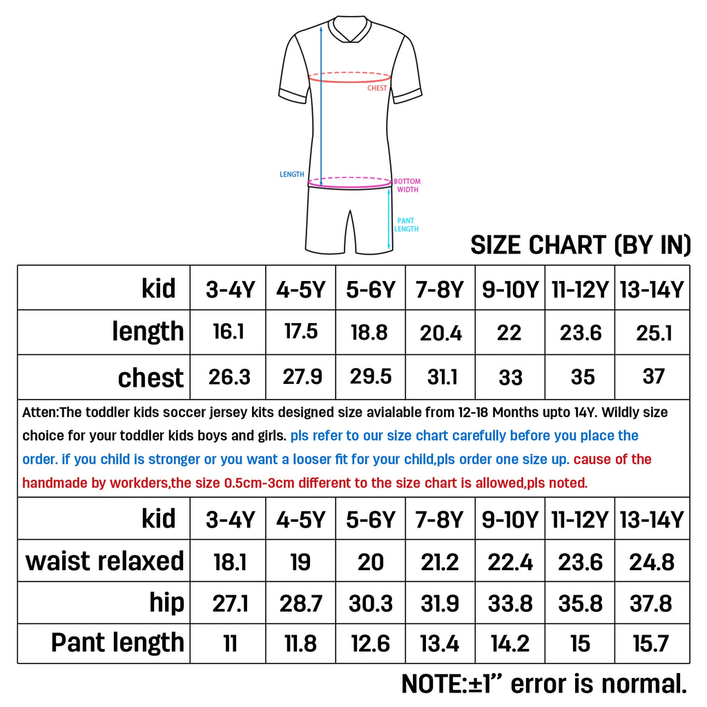 Personalized USA Soccer Uniform for Kids | Custom Name & Number