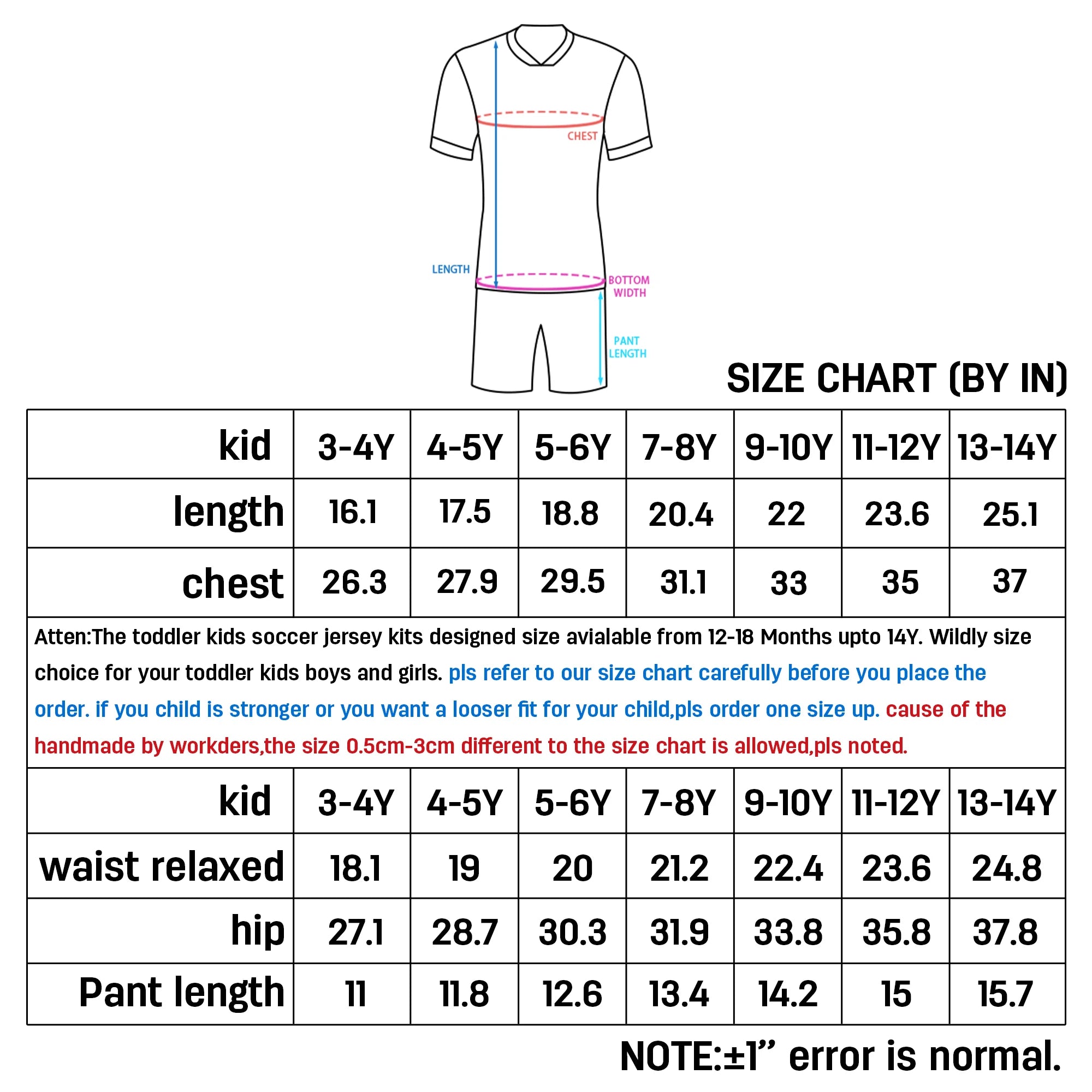 Personalized USA Soccer Uniform for Kids | Custom Name & Number