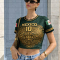 Women's Graphic Crop Top | Breathable Short Sleeve Tee