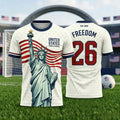 USA Freedom Soccer Jersey | Unisex Patriotic Fan Shirt | Adults & Kids
