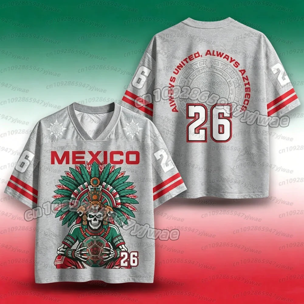 Graphic Soccer Jersey | Breathable Athletic V-Neck Tee