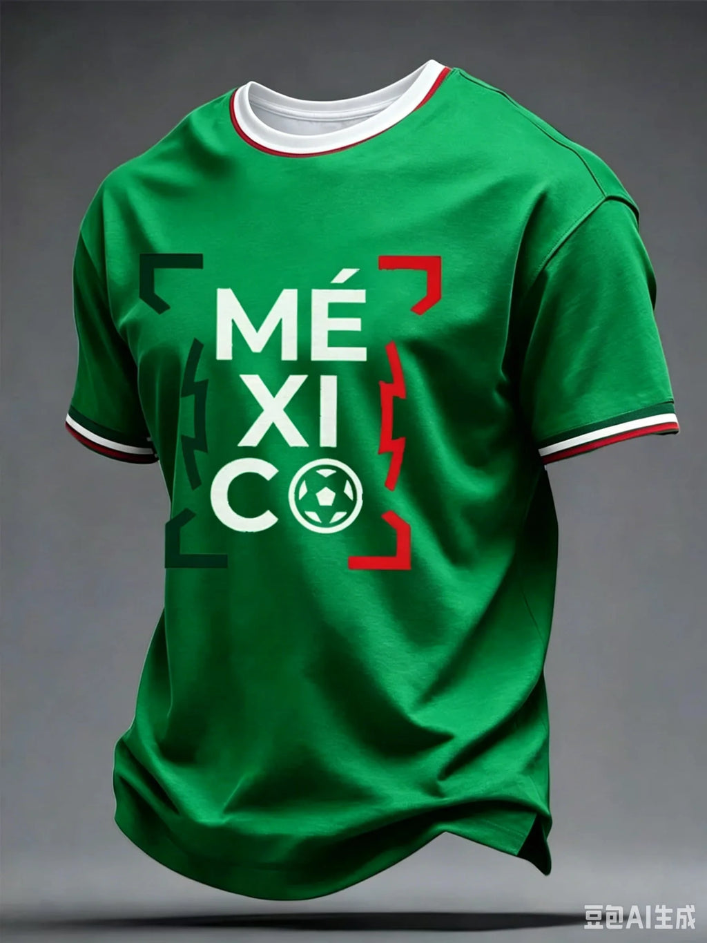 Gold MEXICO Eagle Flag Breathable Training Sportwear