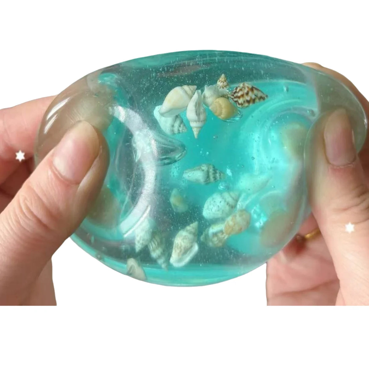 Crystal Ocean Squishy Cube