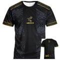 Aztec Mexico Premium Black & Gold Soccer Fan Jersey – Lightweight Performance T-Shirt