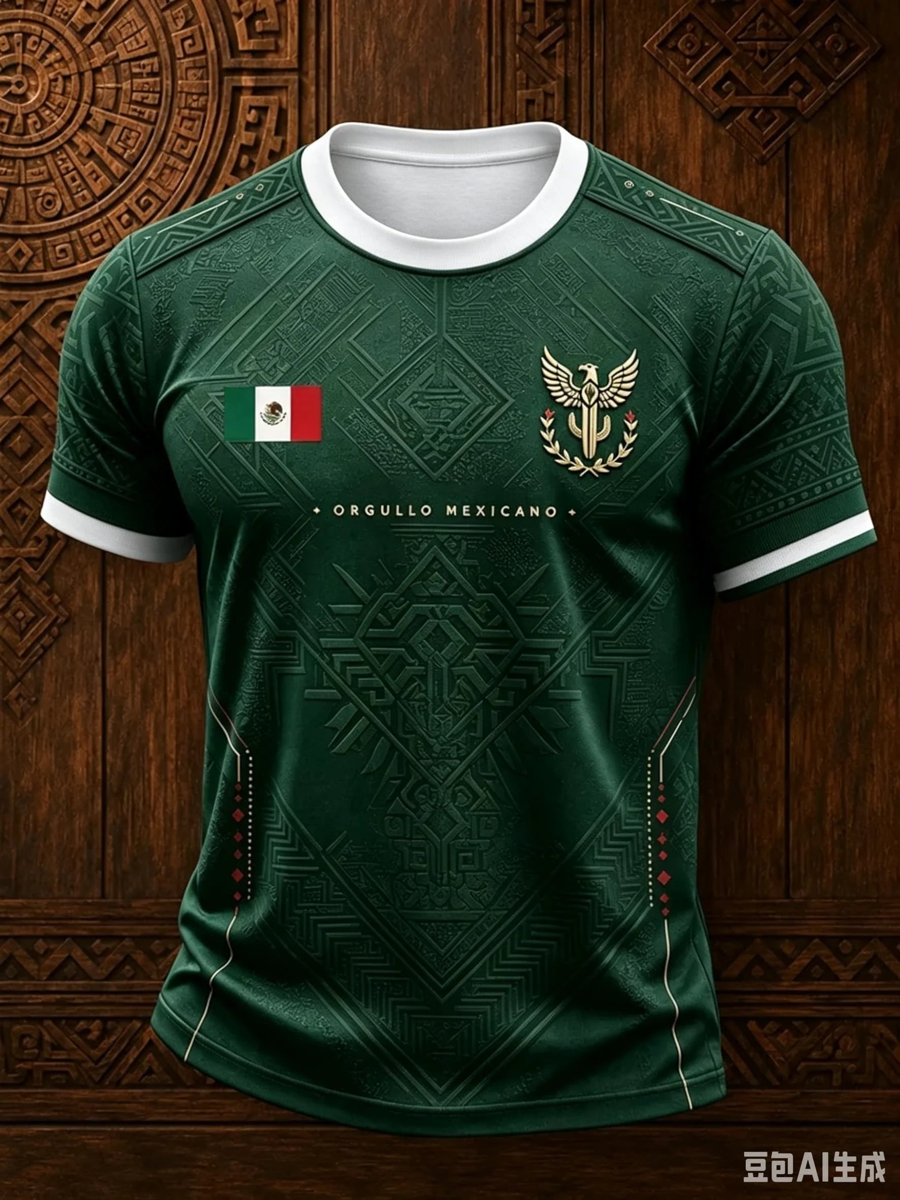 Men Mexico Flat Print Soccer Jersey Crew Neck Short Sleeve T Shirt Red MEXICO Letter  Sports Training Fan Casual Football Tee