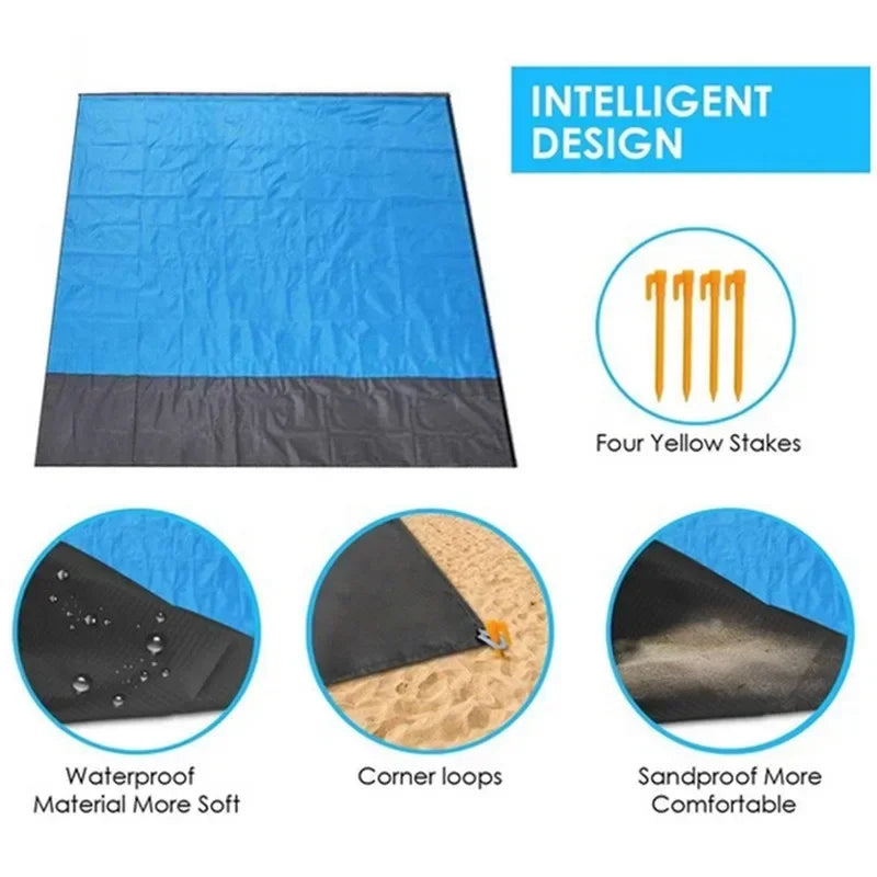 Portable Sandproof/Waterproof Beach & Picnic Blanket