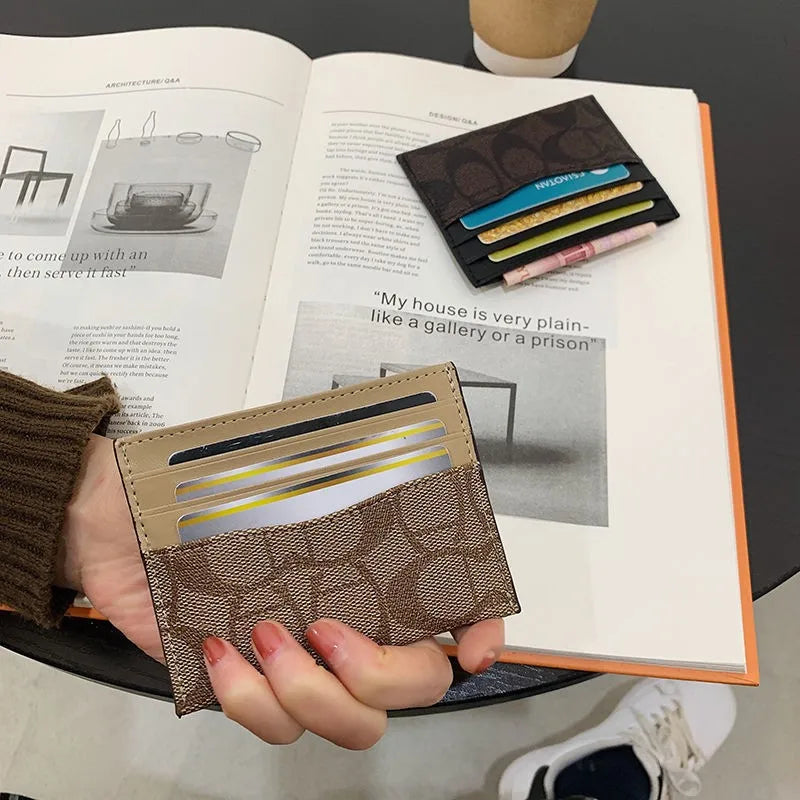Women's Slim Card Holder Wallet | Compact PU Leather Wallet